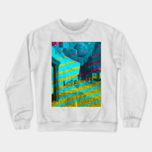 Café Terrace at Night by Van Gogh (Remix by SABRE) Crewneck Sweatshirt